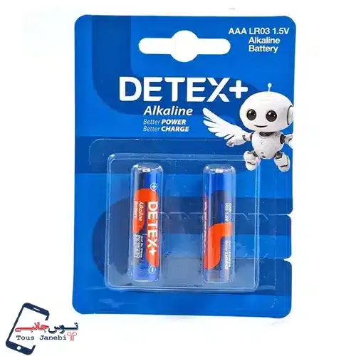 باتری نیم قلمی آلکالاین کارتی برند DetexPlus