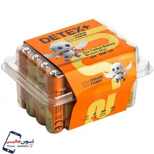 باتری نیم قلمی 24 تایی شرینگ برند DetexPlus
