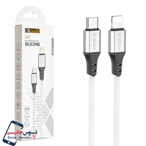 کابل شارژ تایپ سی به آیفون nexa مدلL52