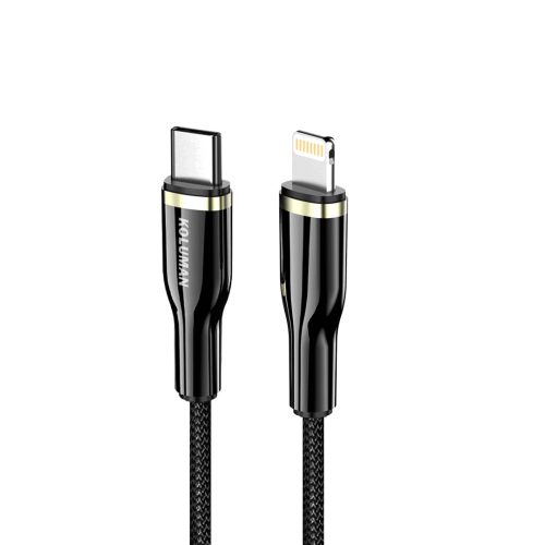 کابل شارژ 30 وات کلومن KD-77 تایپ سی به آیفون – سفید – شارژ سریع و مقاوم