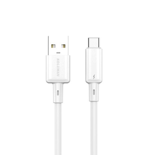 کابل شارژ 30 وات کلومن KD-77 تایپ سی به آیفون – سفید – شارژ سریع و مقاوم