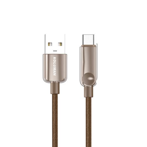 کابل شارژ کلومن KD-79 تایپ سی سفید – نمای نزدیک