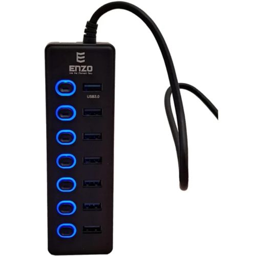 هاب USB 3.0 انزو UH-70A مشکی