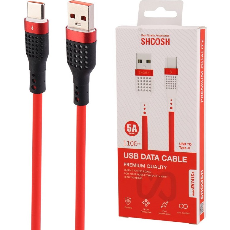 کابل شارژ SH141C+ SHOOSH تایپ سی
