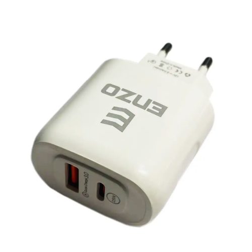 کلگی شارژر 25W با کابل تایپ سی ENZO دو پورت مدل C-355