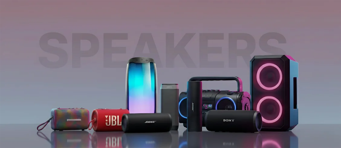 پوستر اسپیکر ها فروشگاه اینترنتی توس جانبی