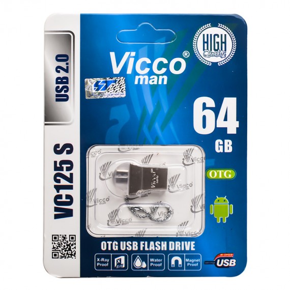 فلش 64 گیگ ViccoMan VC125 OTG/USB