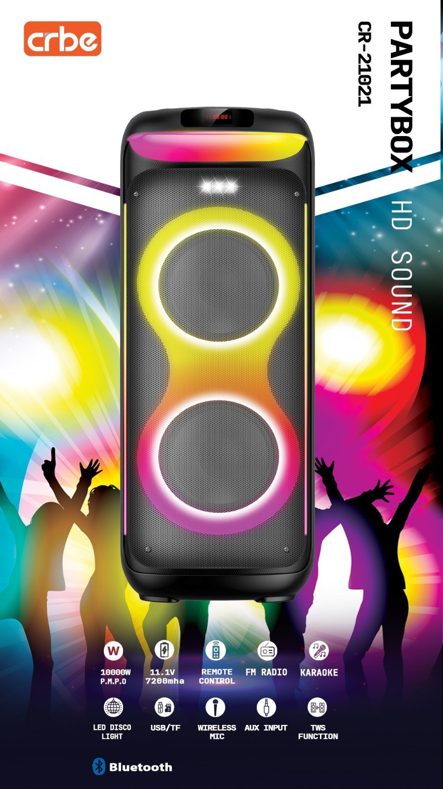 اسپیکر پارتی باکس کربی مدل CR-21021