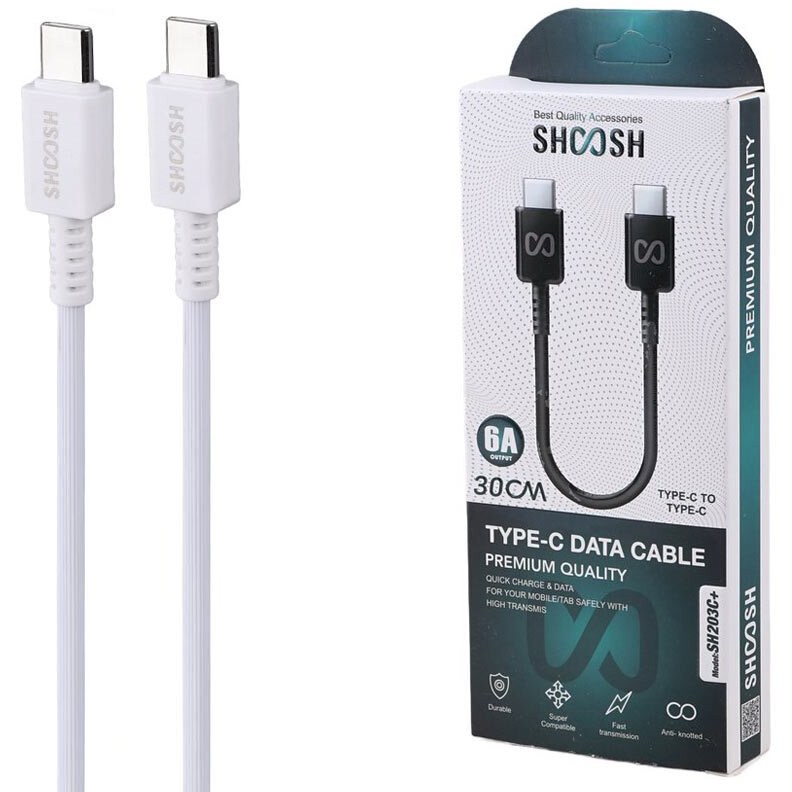 کابل شارژ پاوربانکی SH203 SHOOSH تایپ سی به...