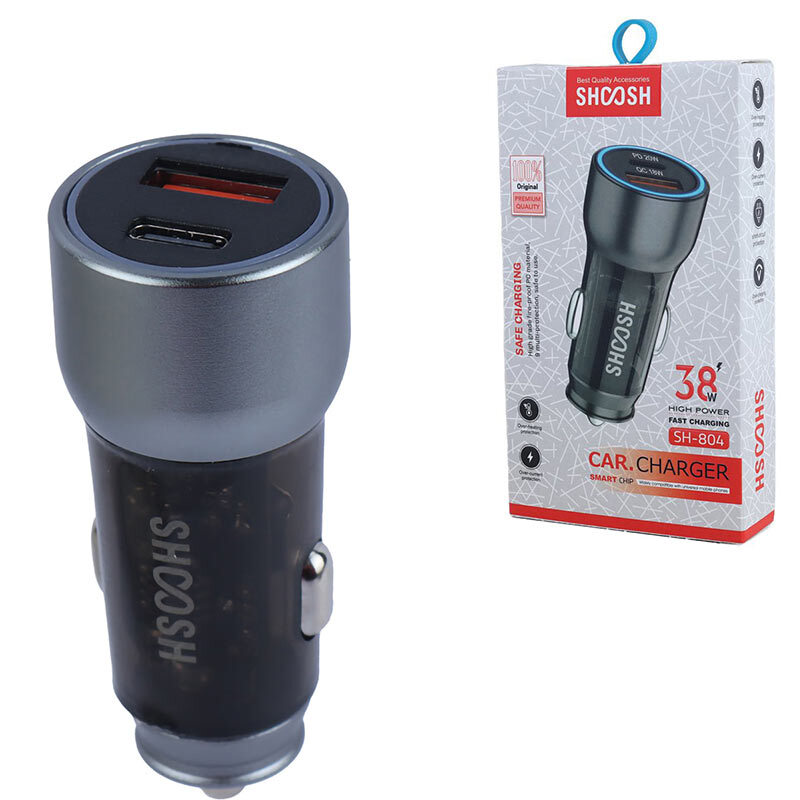 شارژر فندکی 38 وات SHOOSH مدل SH804