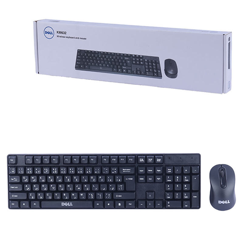 کیبورد و موس بیسیم DELL مدل KM632