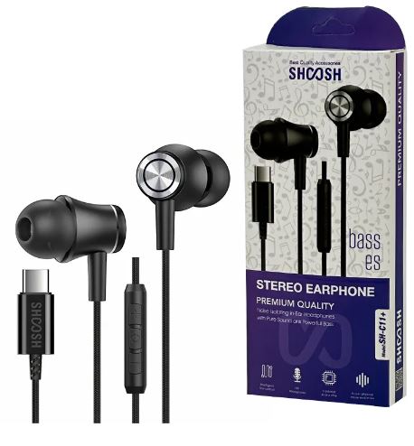 هندزفری سیمدار تایپ سی SHOOSH مدل +SH-C11