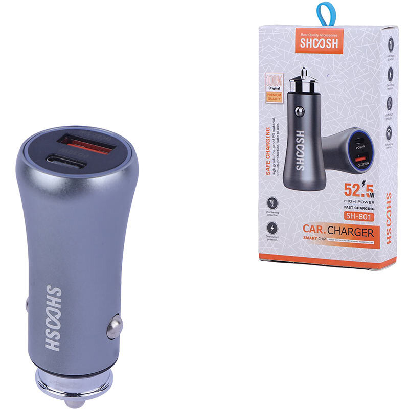 شارژر فندکی 52.5 وات SHOOSH مدل SH801
