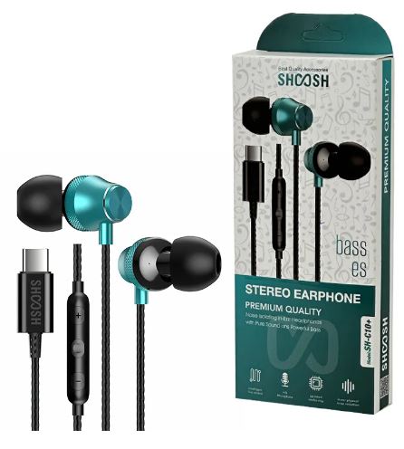 هندزفری سیمدار تایپ سی SHOOSH مدل +SH-C10