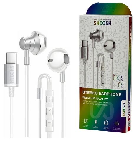 هندزفری سیمدار تایپ سی SHOOSH مدل +SH-C12