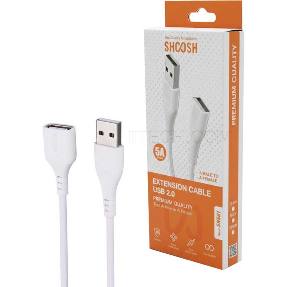 کابل افزایش طول 50 سانت SHOOSH مدل SH501