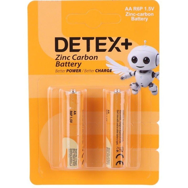 باتری قلم دوتایی کارتی DETEX+