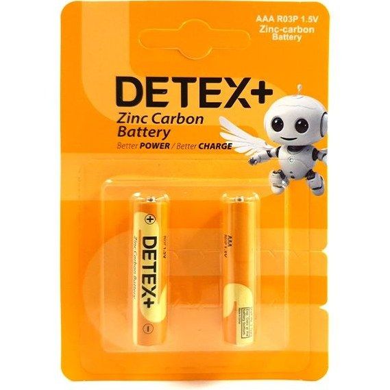 باتری نیم قلم دوتایی کارتی DETEX+