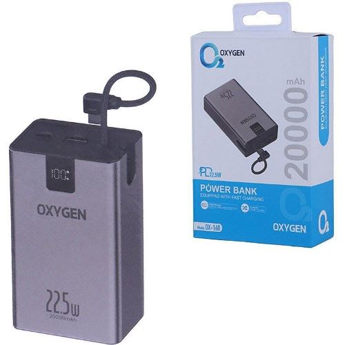 پاوربانک 20 هزار OXYGEN مدل OX160