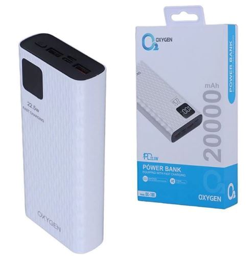 پاوربانک 20 هزار OXYGEN مدل OX180